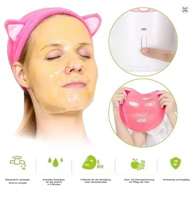 Selbstgemachte Gesichtsmaske Maschine