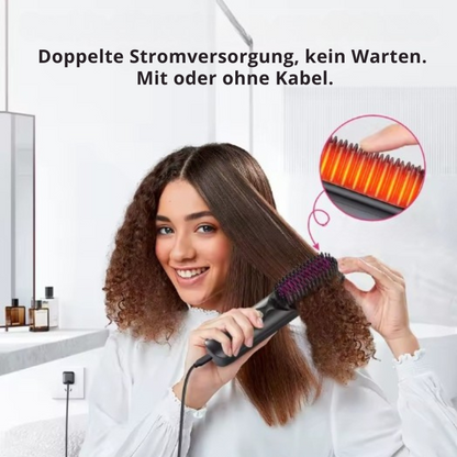 Kabelloser Mini-Glättungsbürste