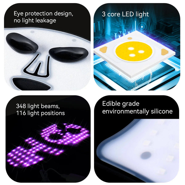 Strahlende Haut LED Maske