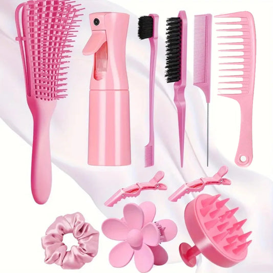 11-teiliges Haarbürsten-Set