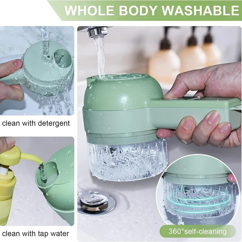 4-in-1 Vegetable Chopper – Multi-Functional Kitchen Tool