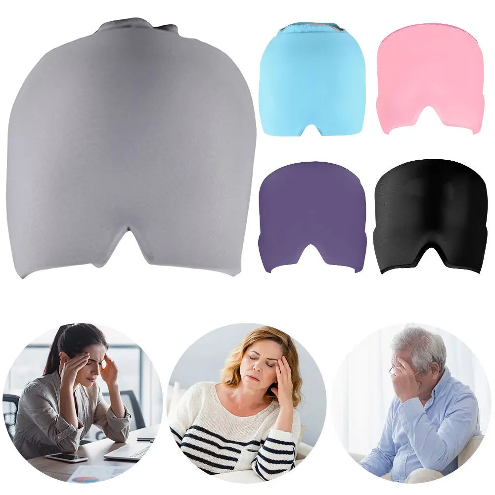 Cooling Migraine Relief Cap – Cold Therapy Head Wrap