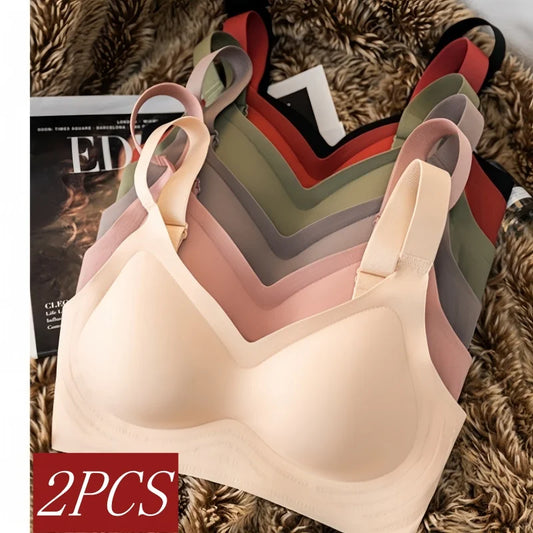 Seamless Bra 2-Pack-Soft, Wireless Soft & Everyday Comfort