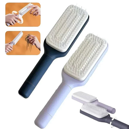 Selbstreinigende Haarbürste