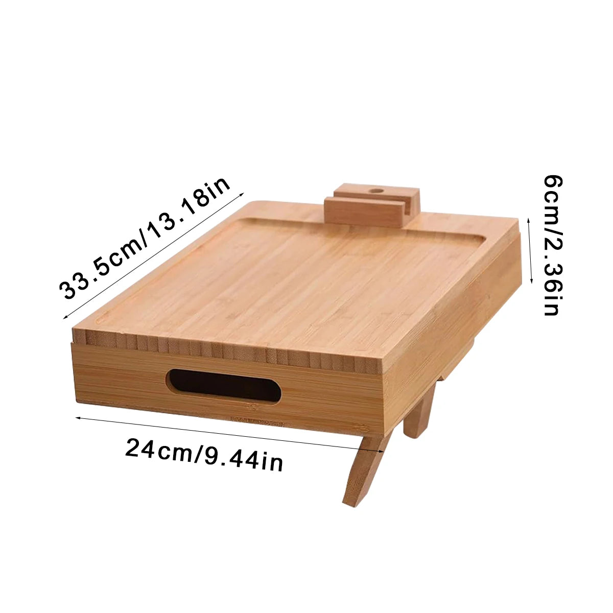 Bambus Couch Tablett für Sofa
