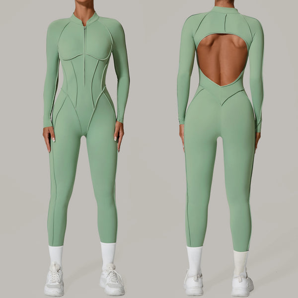 Long Sleeve Backless Catsuit/ Jumpsuit