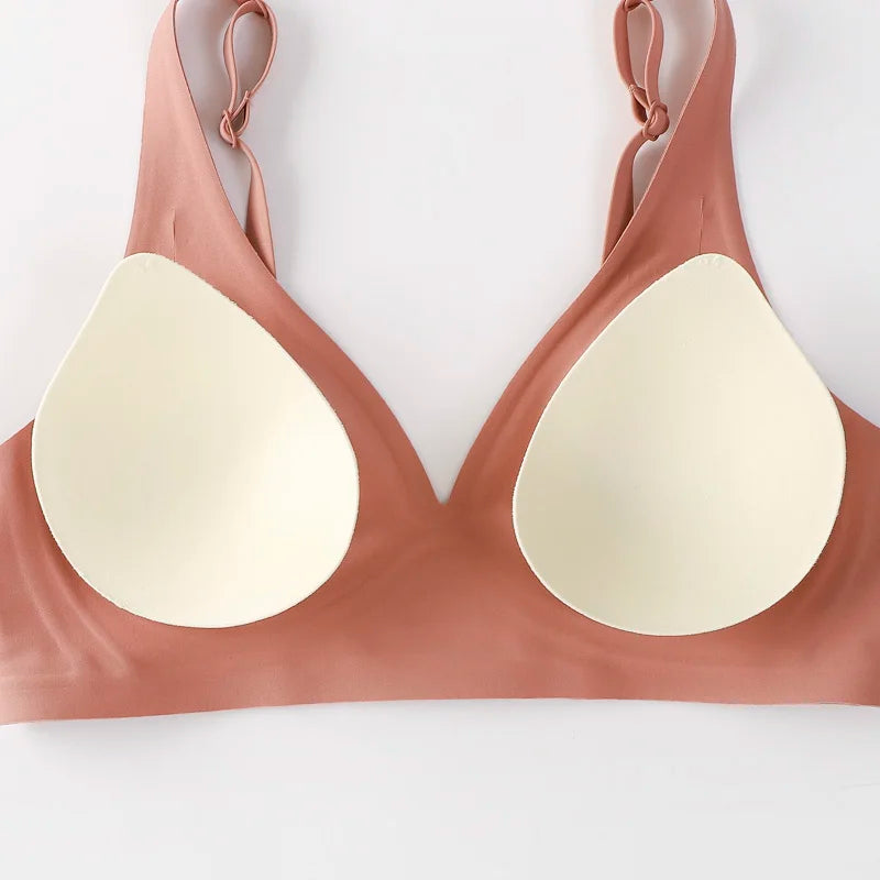 Soft Wireless Women Deep V Bras Bralette