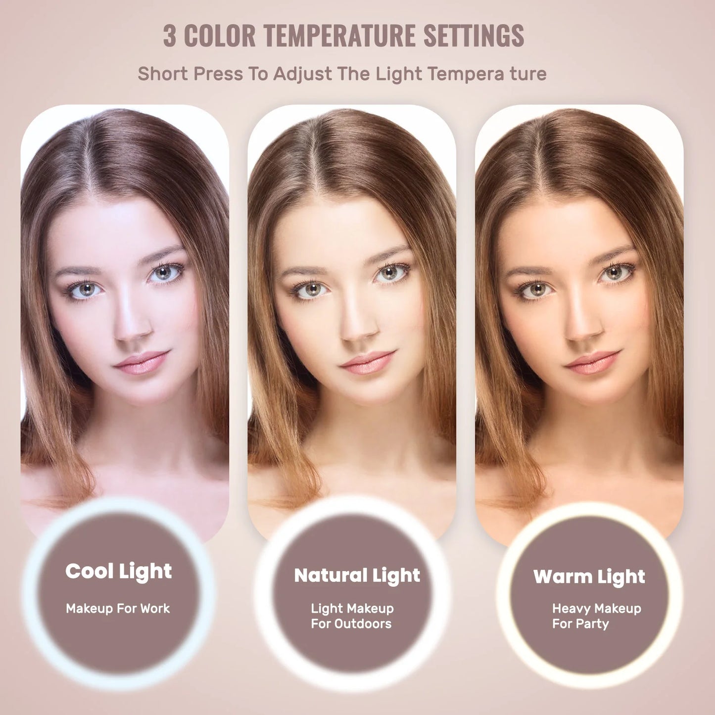 LED Mirror Makeup Bag