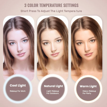 LED Mirror Makeup Bag