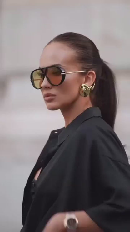 Trendy Aviator Sunglasses